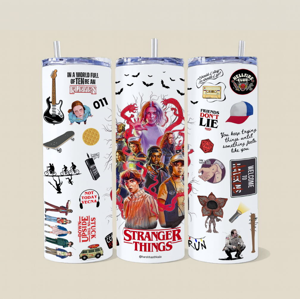 Stranger Things Upside Down Steel Tumbler