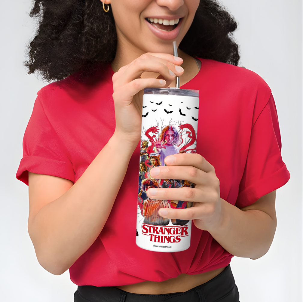 Stranger Things Upside Down Steel Tumbler