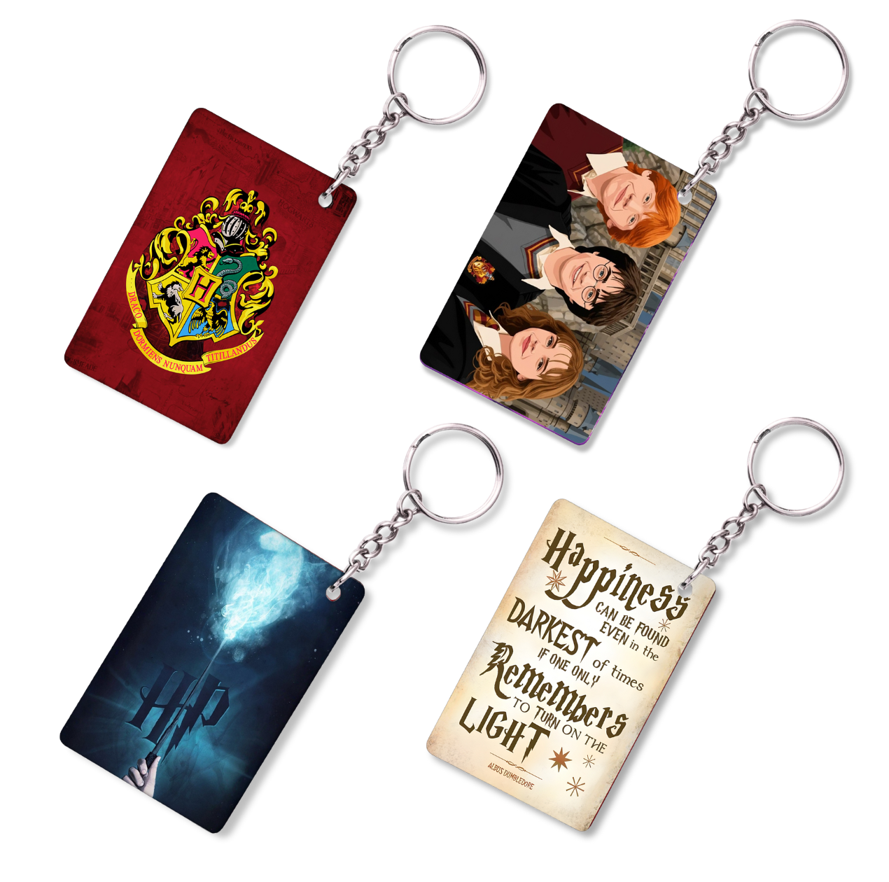 Harry Potter Keychain Combo Set of 4