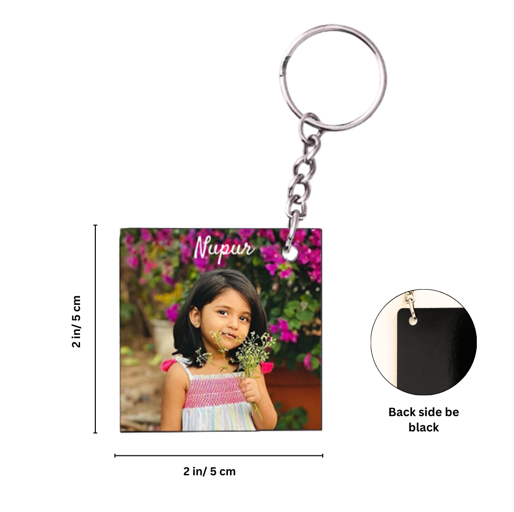Personalized Photo Tumbler with Name and Free Matching Keychain