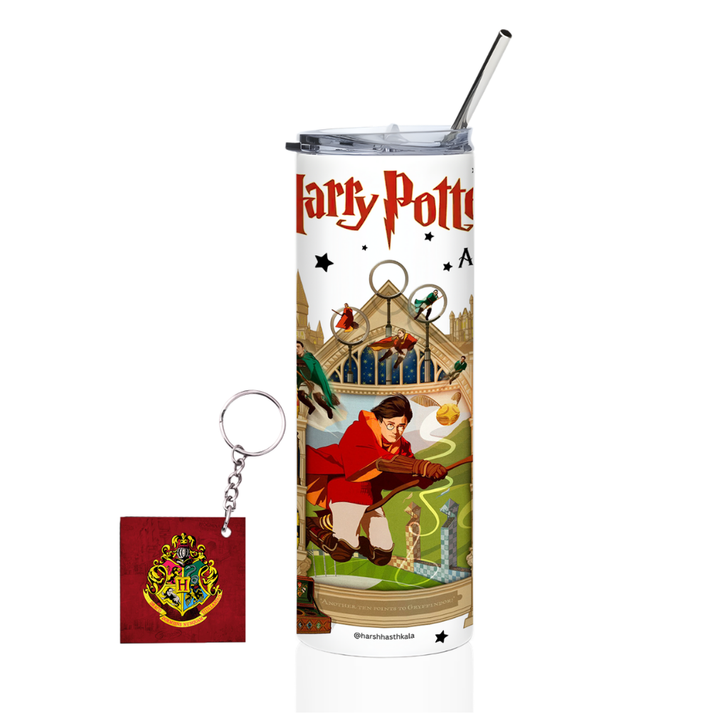 Harry Potter Quidditch Theme Steel Sipper Tumbler