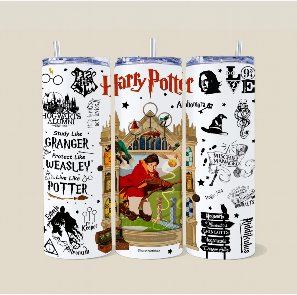 Harry Potter Quidditch Theme Steel Sipper Tumbler