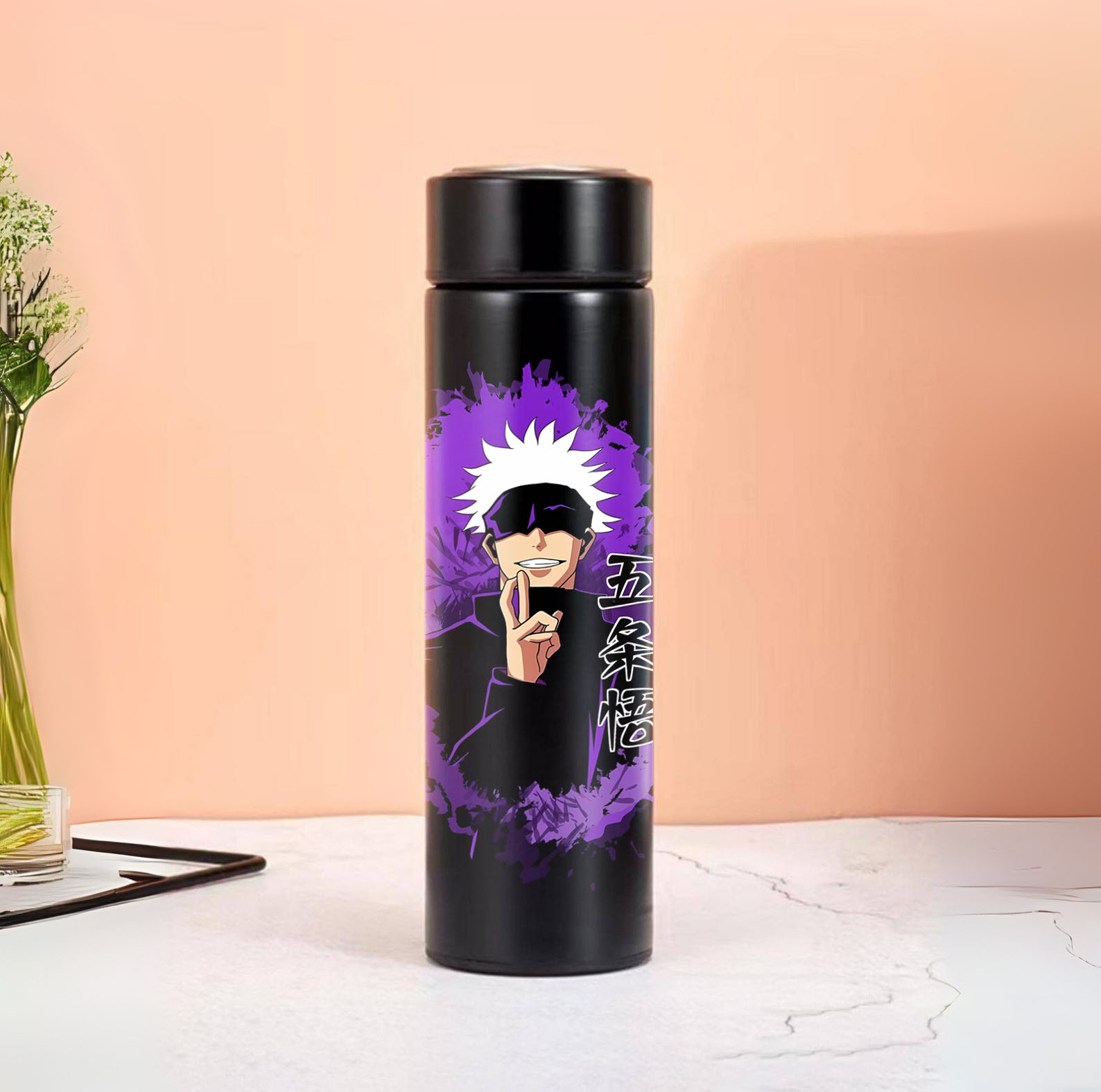 Gojo Black Stainless Steel Bottle