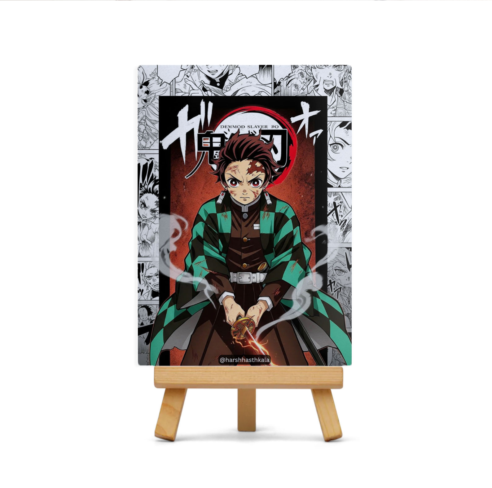 Demon Slayer Tanjiro Mini Canvas