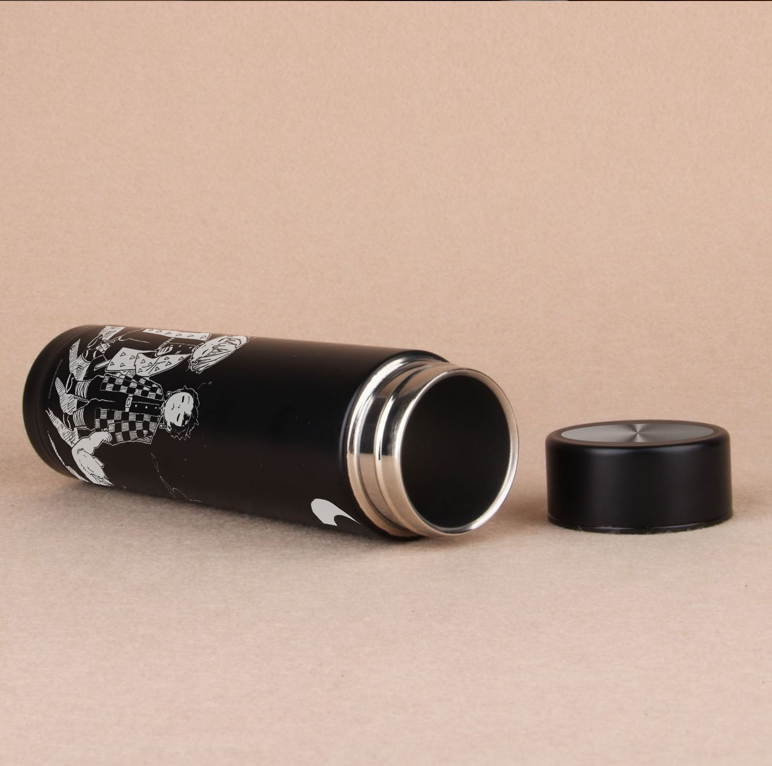Demon Slayer Black Insulated Water Bottle