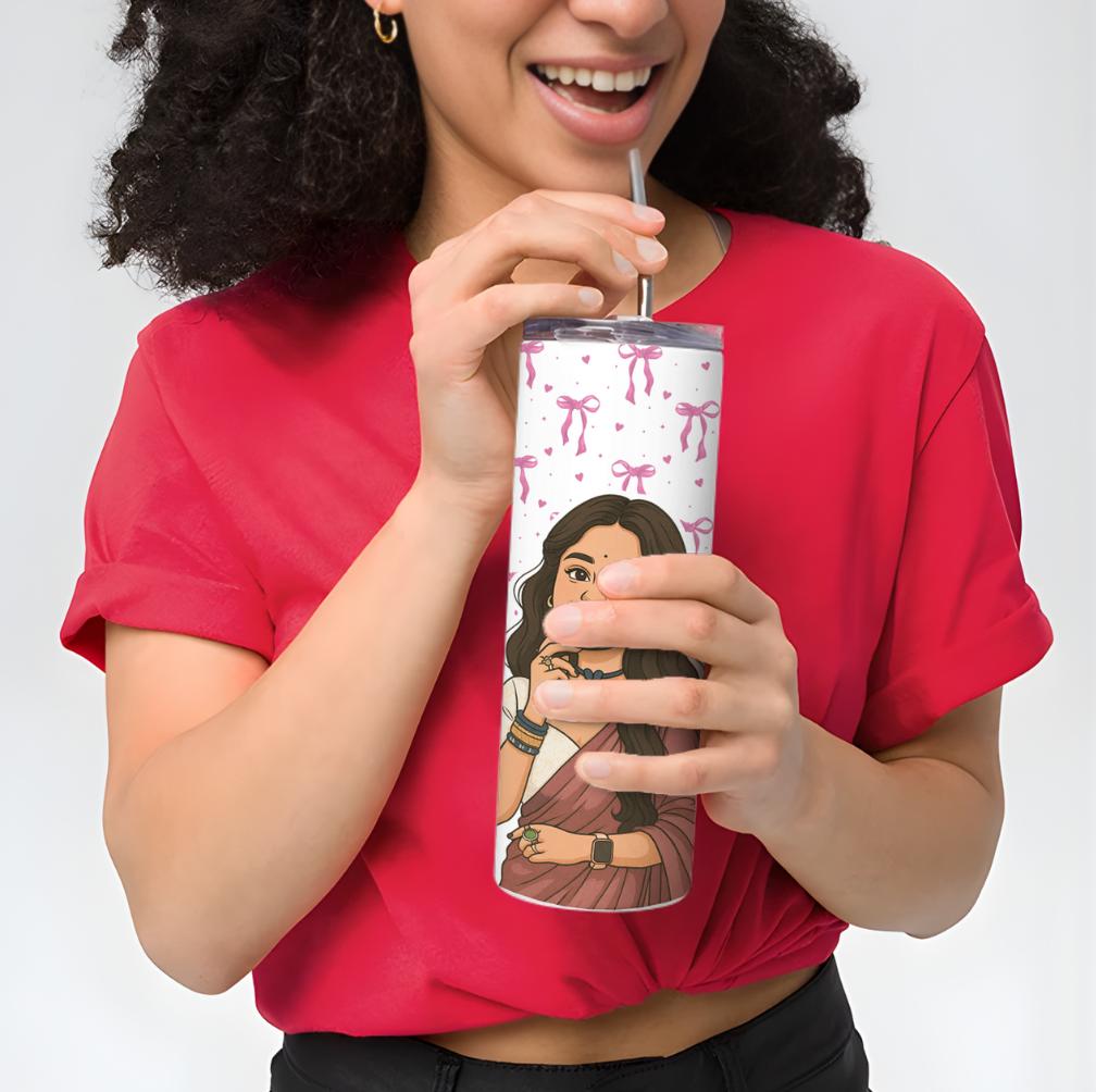 Personalized Tumbler with Matching Keychain