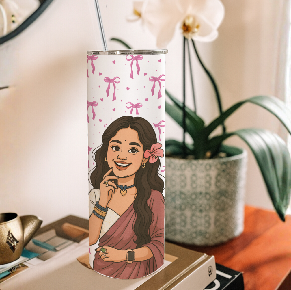Personalized Tumbler with Matching Keychain