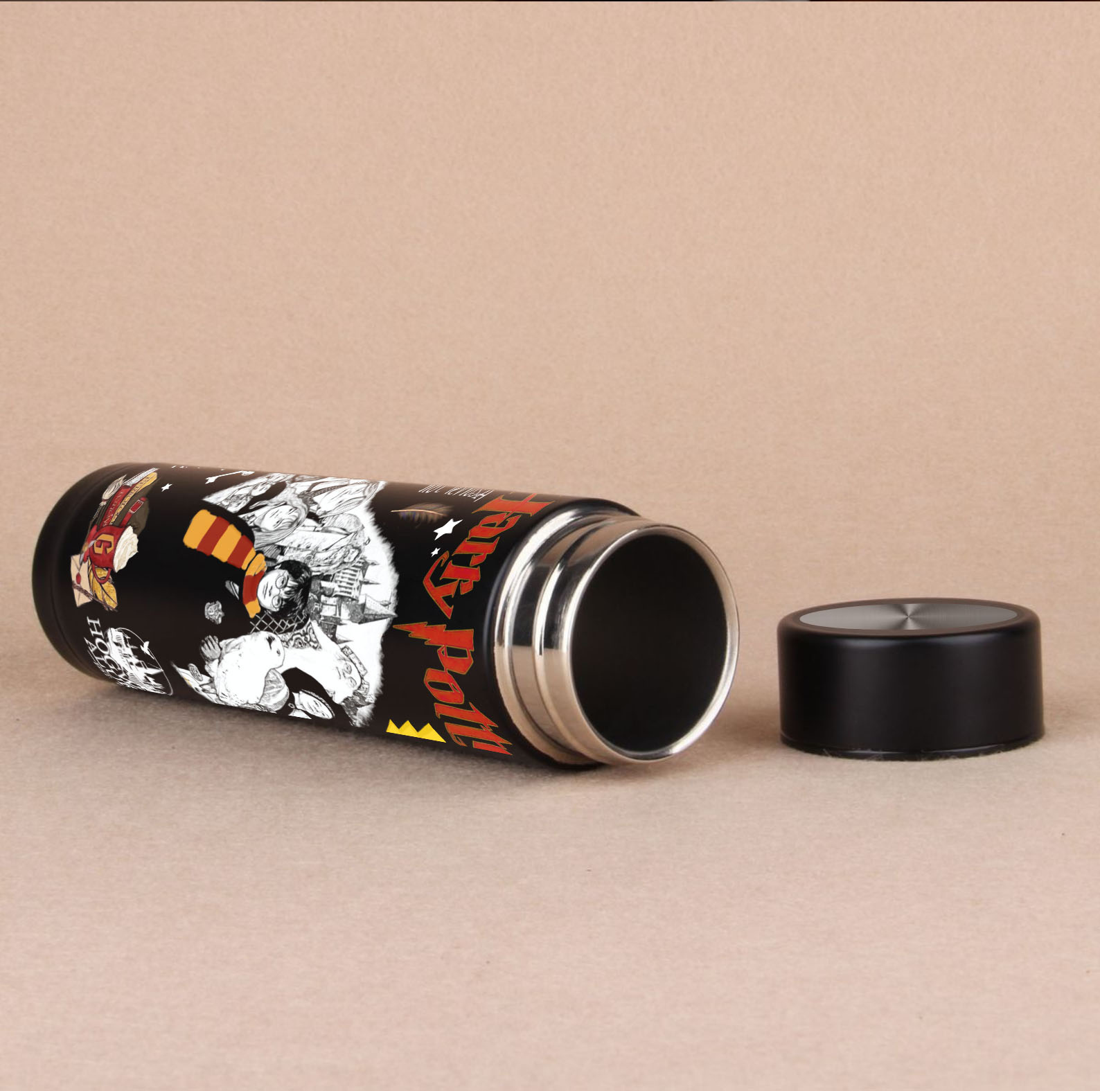 Harry Potter Black Stainless Steel Bottle