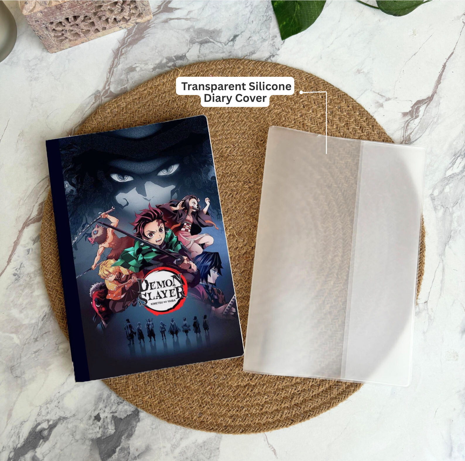 Demon Slayer Theme Silicone Cover Diary