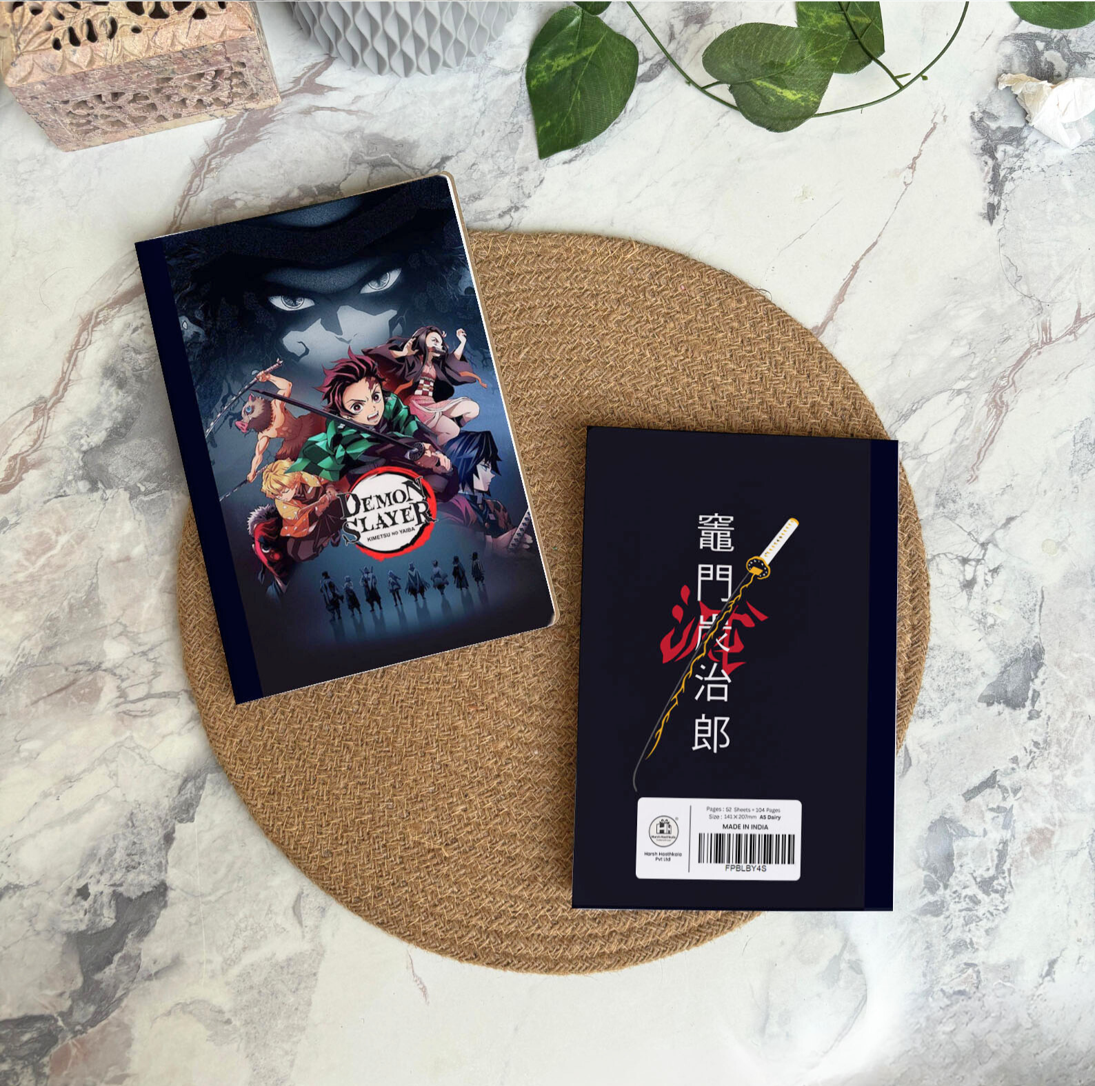 Demon Slayer Theme Silicone Cover Diary