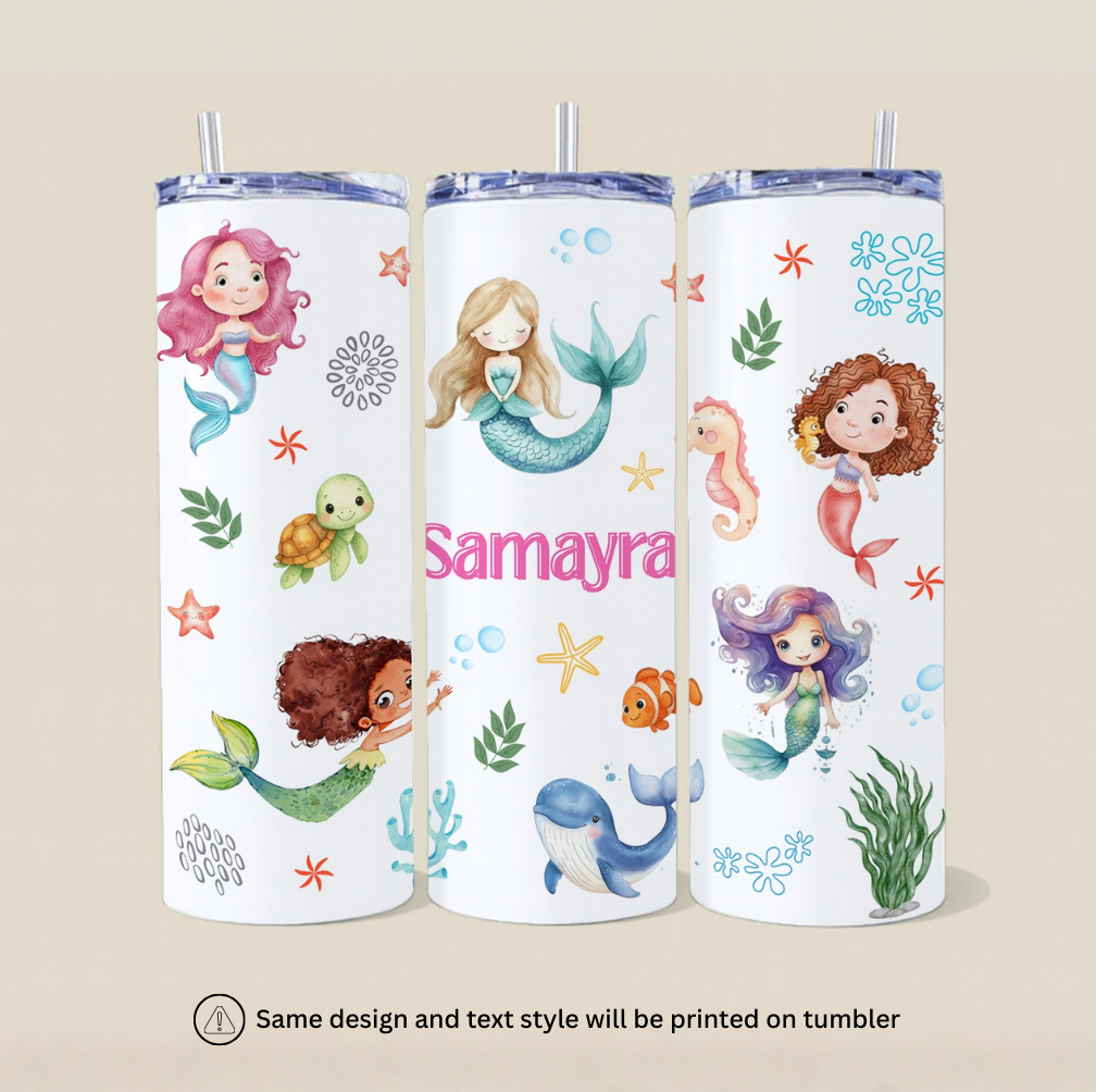 Personalized Unicorn Name Tumbler with Free Matching Keychain