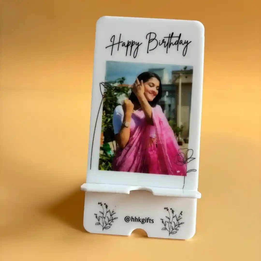 Flowery Doodle Phone Stand