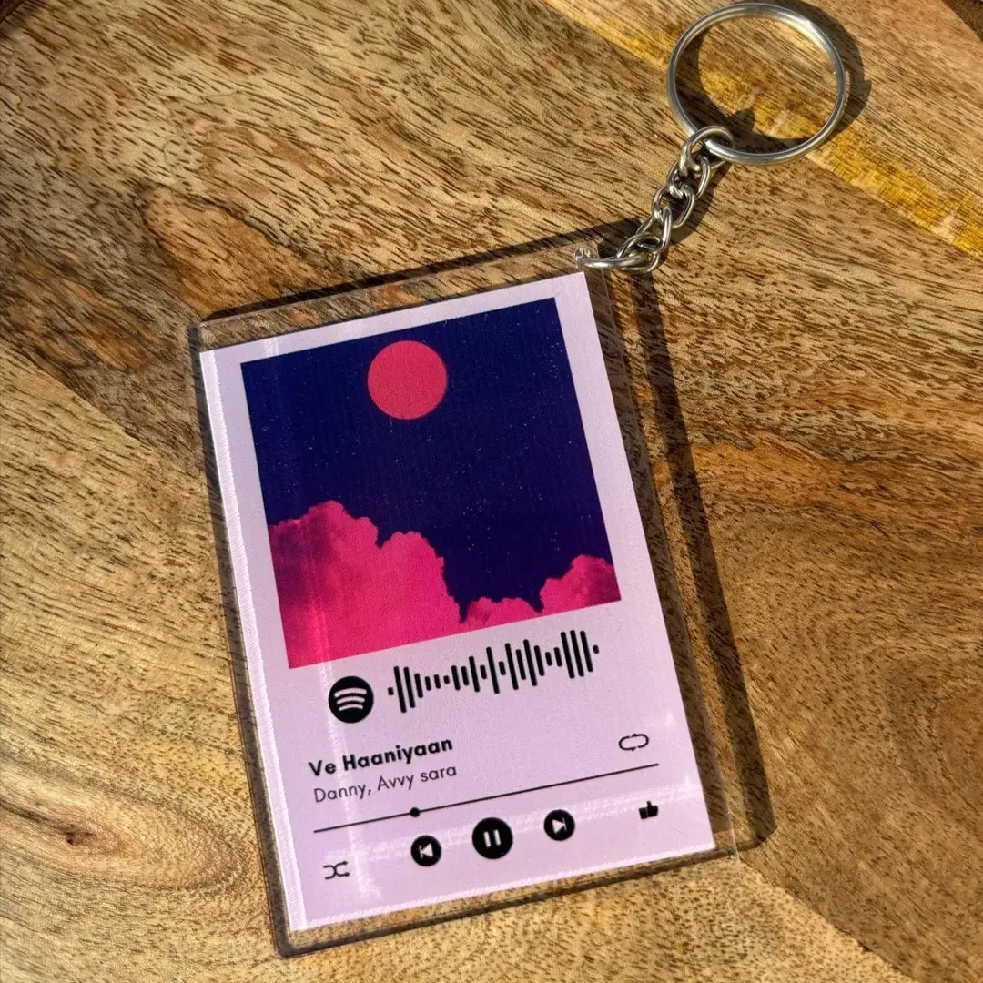 Acrylic Spotify Keychain