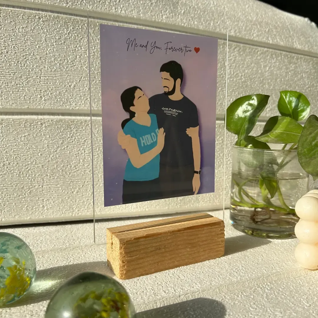 Custom Minimal Illustration Plaque