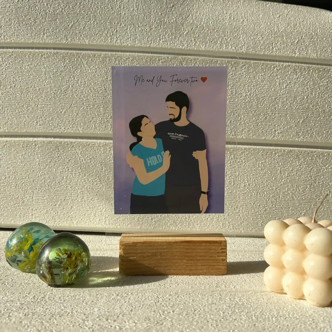 Custom Minimal Illustration Plaque