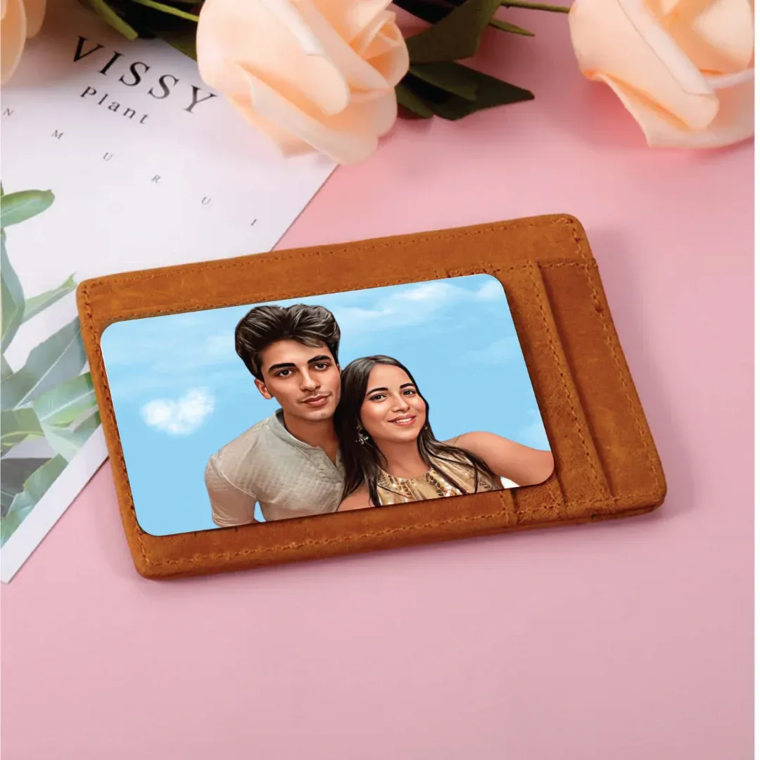 Illustration with Love Bank Wallet Card