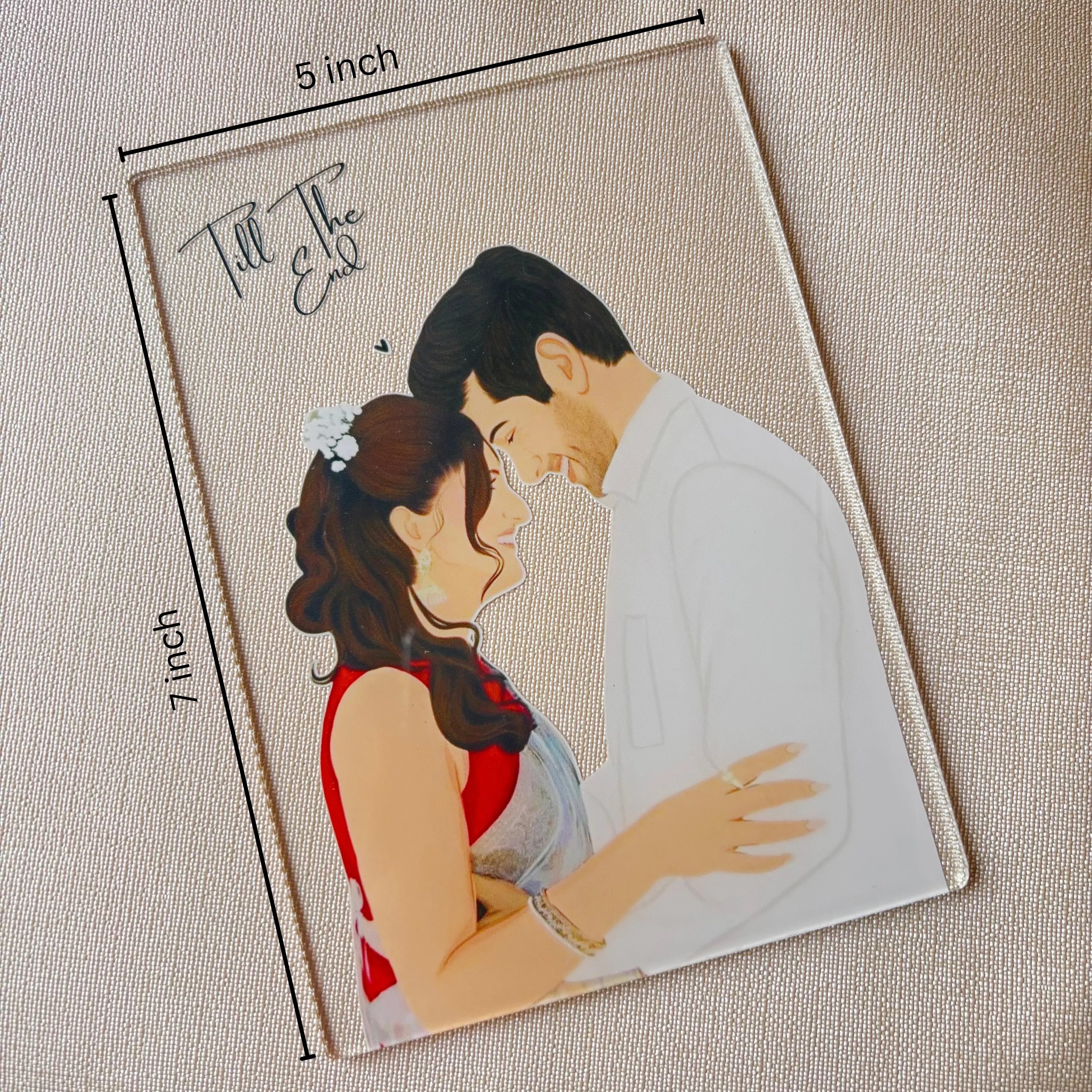 Till The End Acrylic Couple Plaque