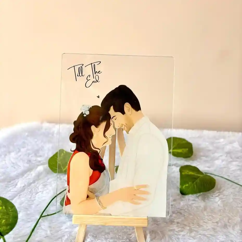 Till The End Acrylic Couple Plaque