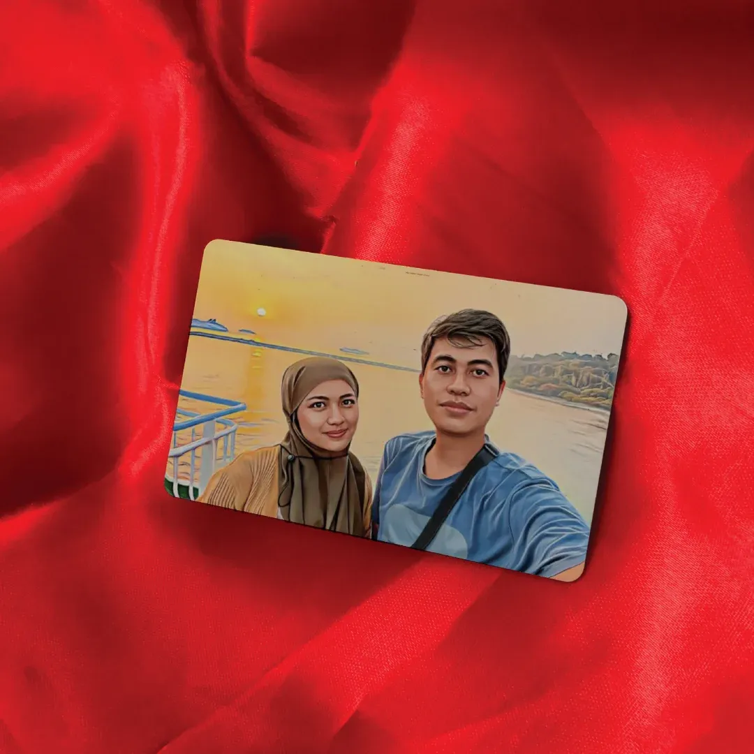 Illustration with Long Distance Wallet Card