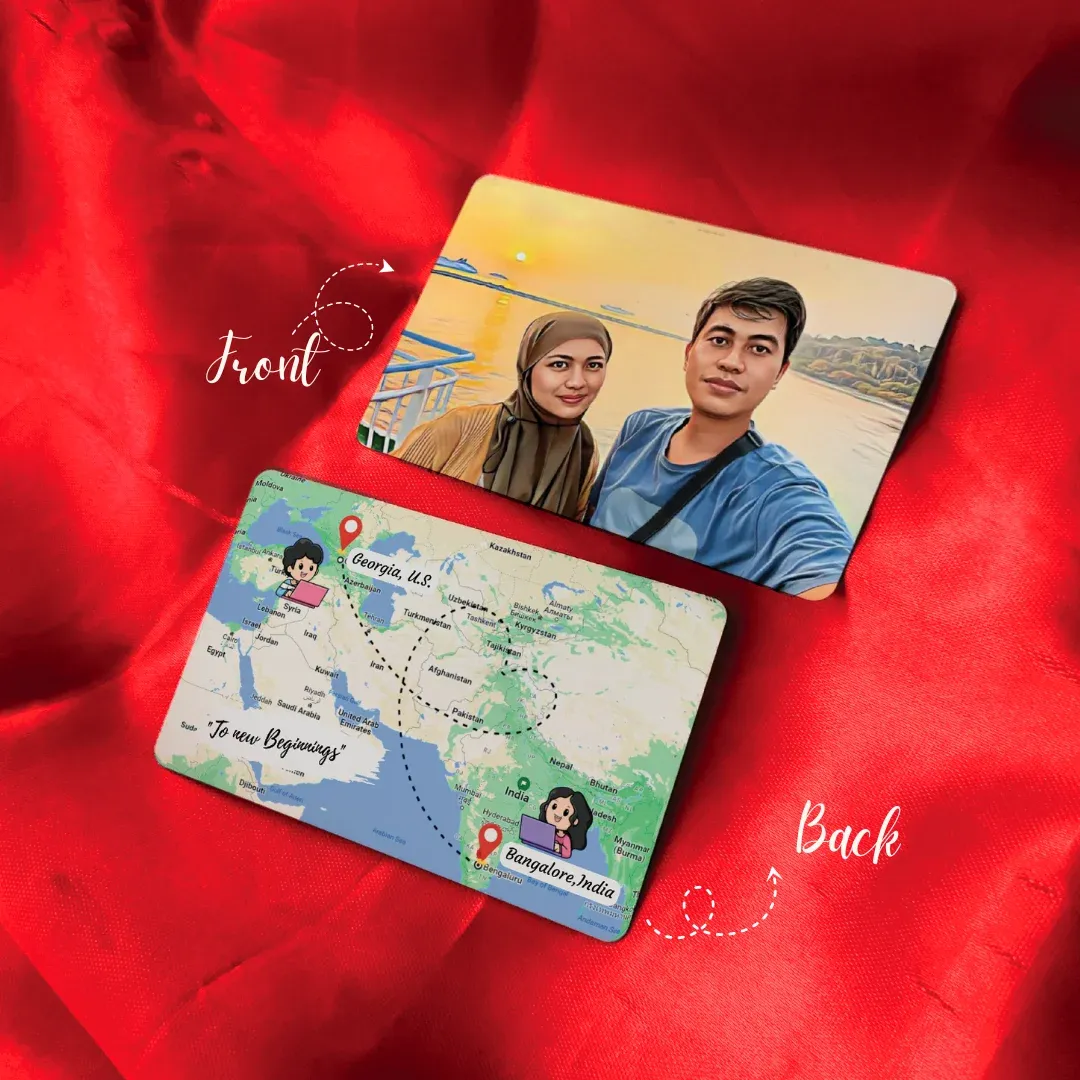 Illustration with Long Distance Wallet Card