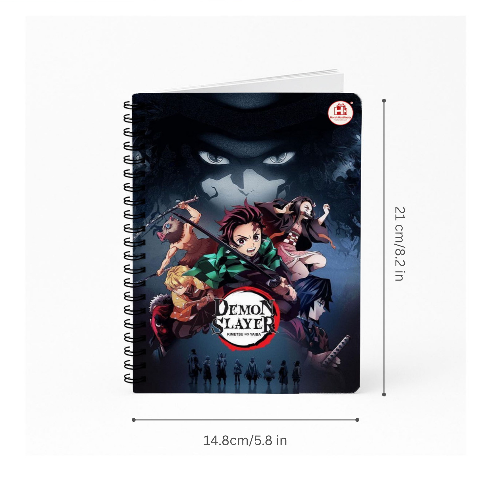 Demon Slayer Spiral Notebook