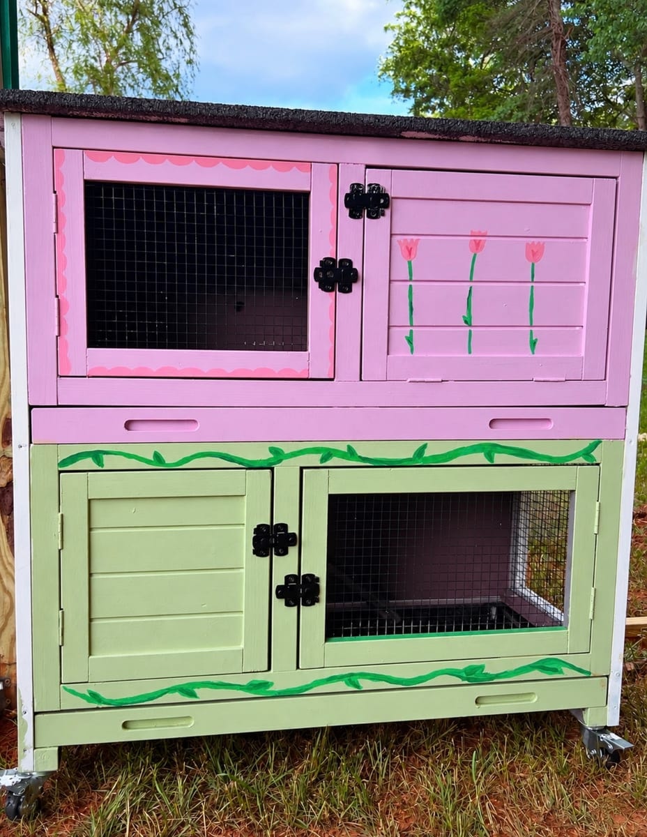 Nellie's hand-painted hutch