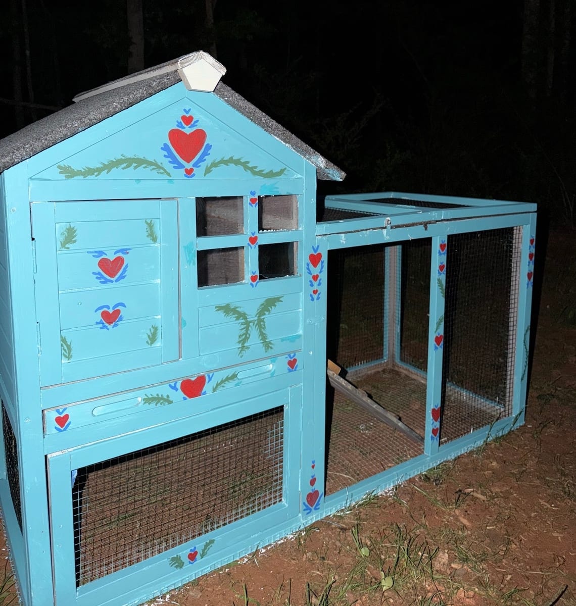 Archie's hand-painted hutch