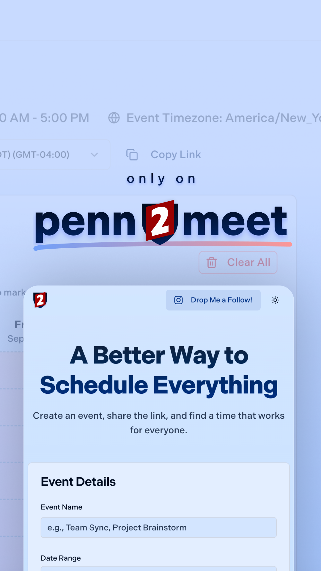 Penn2Meet Solves Campus Scheduling