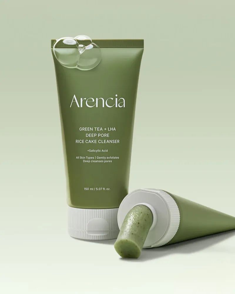 ARENCIA GREEN TEA + DEEP PORE RICE CAKE CLEASER