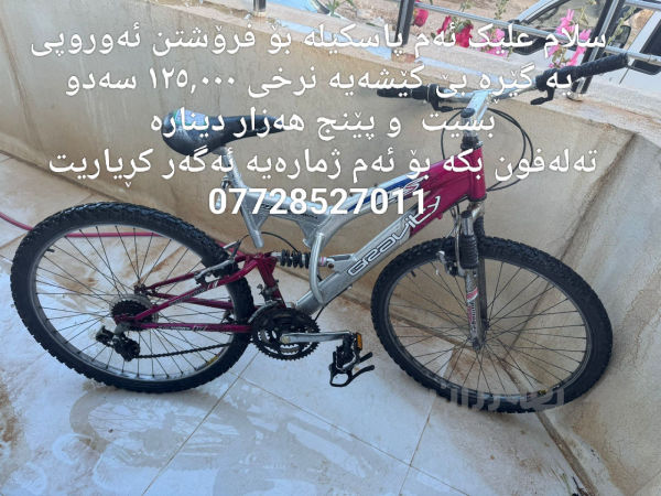 سلام علیک ئەم پاسکیلانە بۆ فرۆشتن  - 2