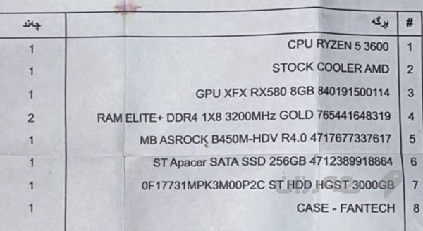 كۆمپیوتەری گەیمینگ و دیزاین کامل تاقم - 2