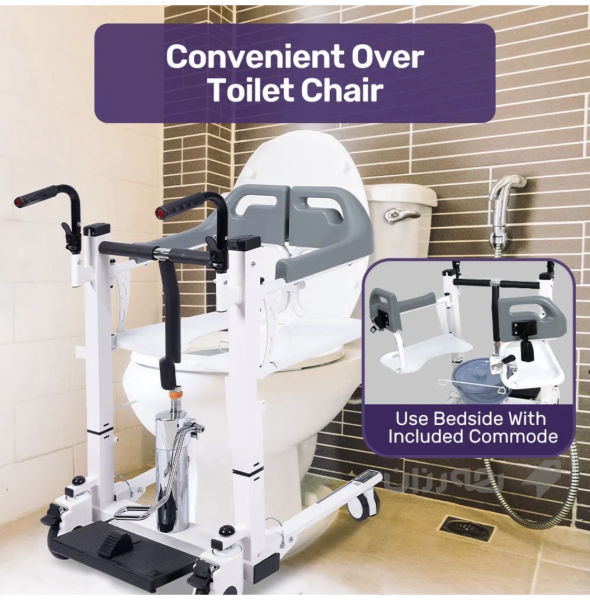 عارەبانەی نەخۆش بە سیستەمی هایدرۆلیک (Hydraulic Patient Wheelchair/Transfer Chair) ئامێرێکی پێشکەوتو - 2