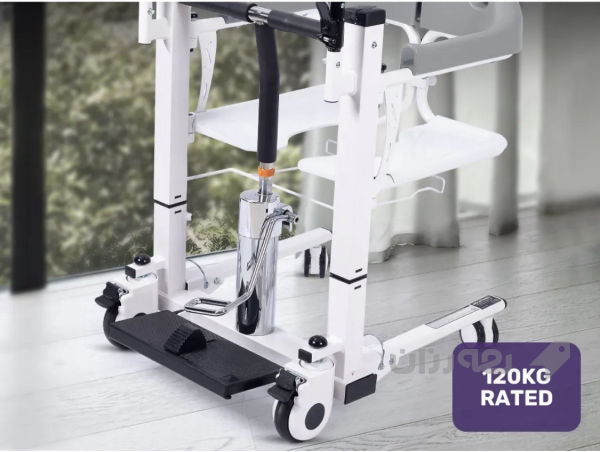 عارەبانەی نەخۆش بە سیستەمی هایدرۆلیک (Hydraulic Patient Wheelchair/Transfer Chair) ئامێرێکی پێشکەوتو - 4