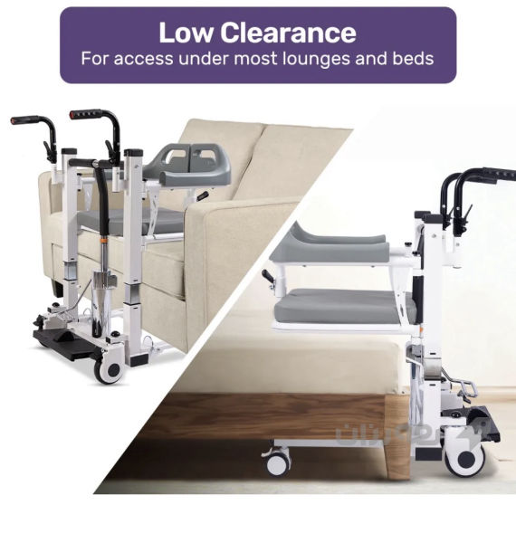 عارەبانەی نەخۆش بە سیستەمی هایدرۆلیک (Hydraulic Patient Wheelchair/Transfer Chair) ئامێرێکی پێشکەوتو - 6