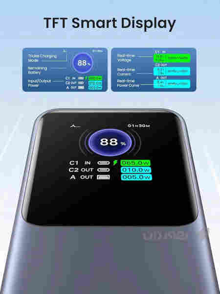 Power bank ugreen 25000mah 200w  - 4