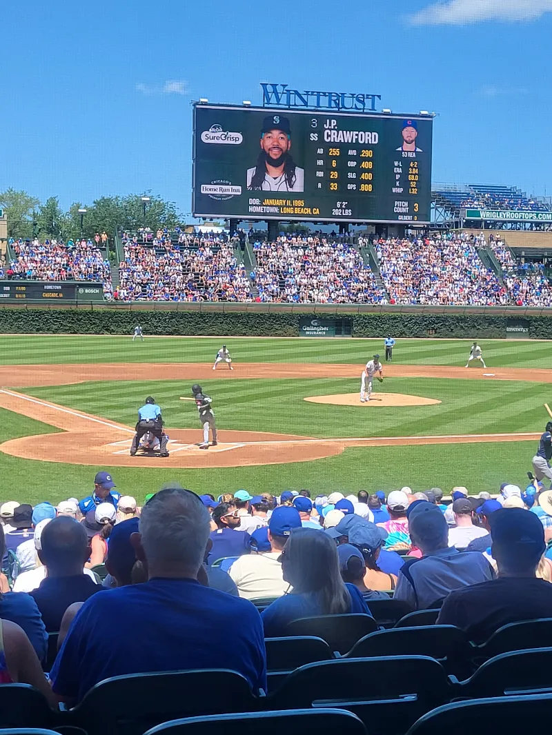 Line of sight from seat