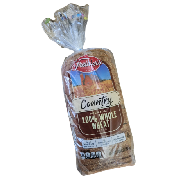 Freihofer's 100% Whole Wheat Country Bread - 24oz
