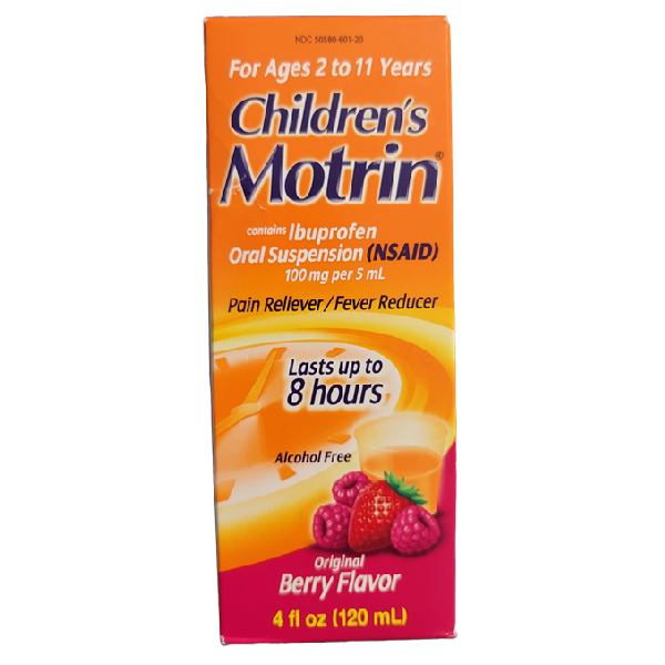 Children's Motrin Ibuprofen Kids Medicine, Berry Flavored, 4 fl. oz