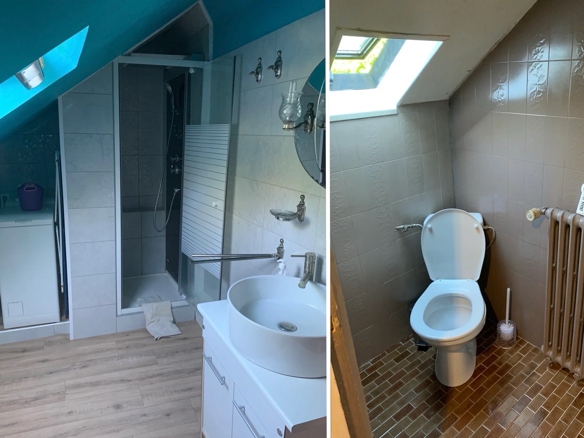 Salle de bain de l'appartement Rouge