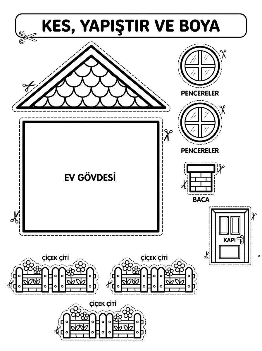 Kedileri Tanıyorum ve Hayvanları Koruyorum [Guzel Evim] – 5 Calisma Kukla Maske (36-48 Ay)