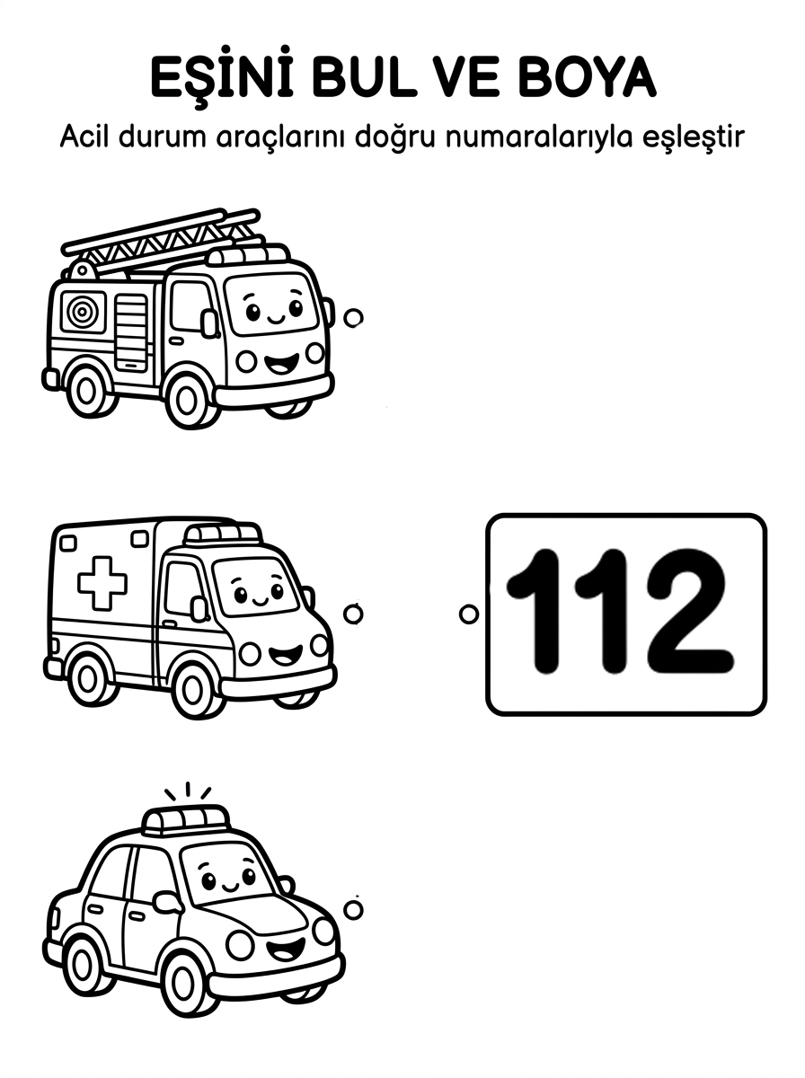 Kamp Ateşi ve Doğada Yaşam [Itfaiyeci] – 4 Calisma Eslestirme (36-48 Ay)