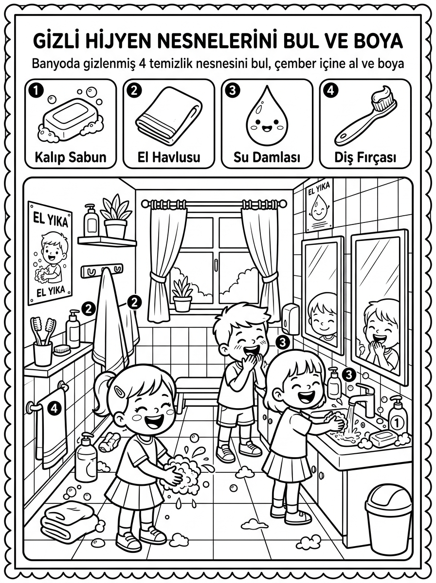 Ellerimizi Doğru Yıkıyoruz [Ellerimizi Dogru Yikiyoruz] - 5 Calisma Gizli Nesneler (36-48 Ay)