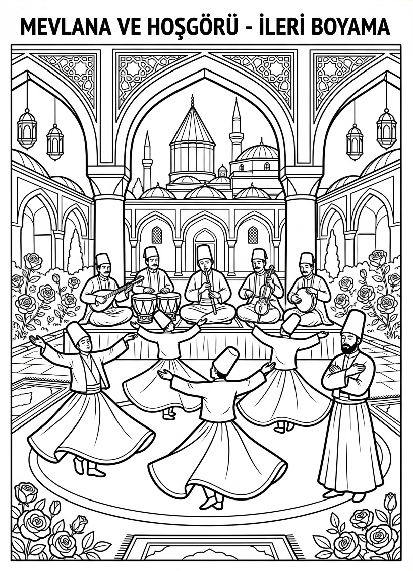 Memleketim Türkiye ve Mevlana [Memleketim Turkiye Ve Mevlana] - 3 Boyama Zor (36-48 Ay)