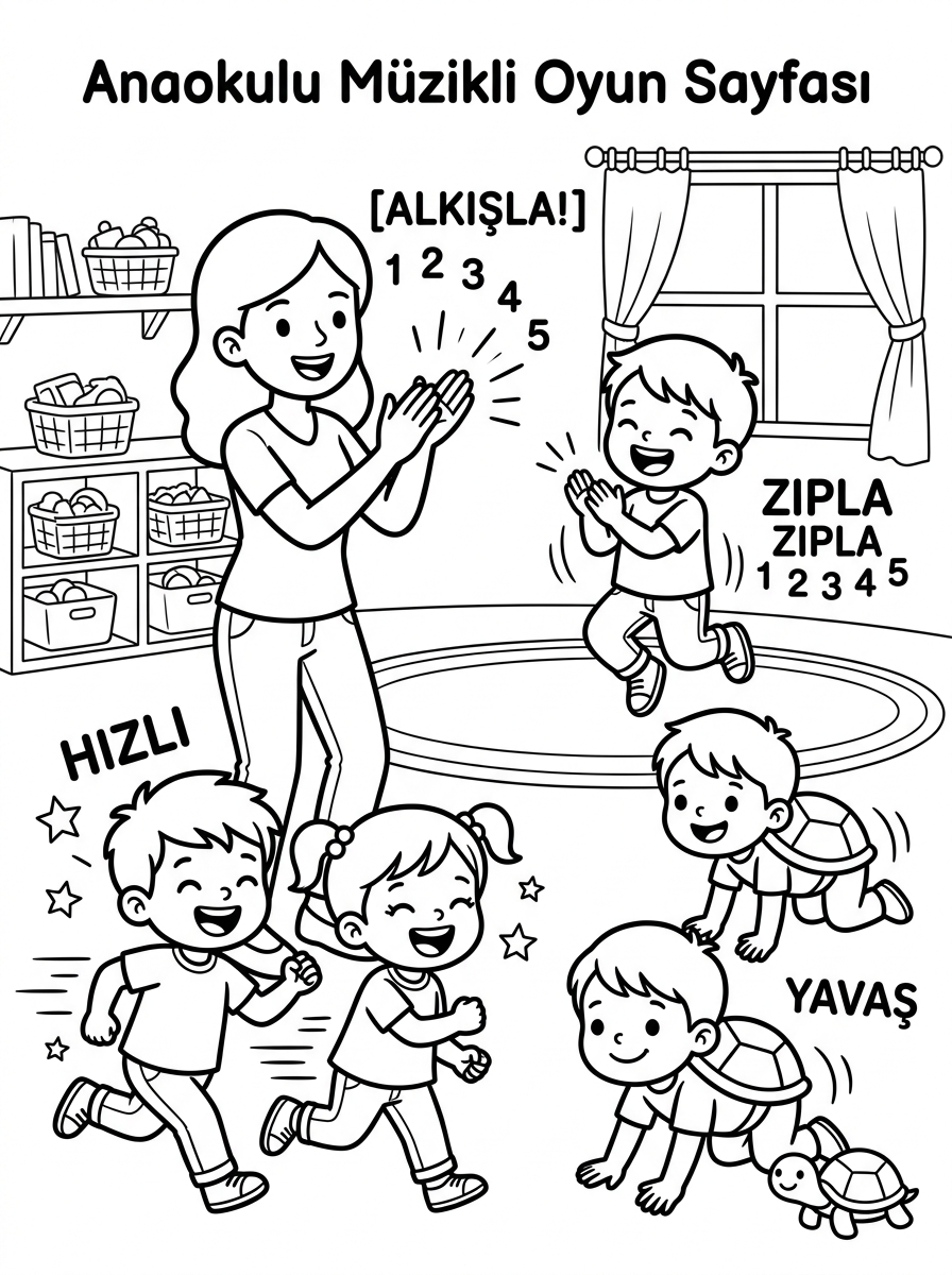 Salyangoz ve Sümüklü Böcek [5 Rakamini Ogreniyorum Bes Kuc] – 3 Boyama Cevre Sinif (36-48 Ay)