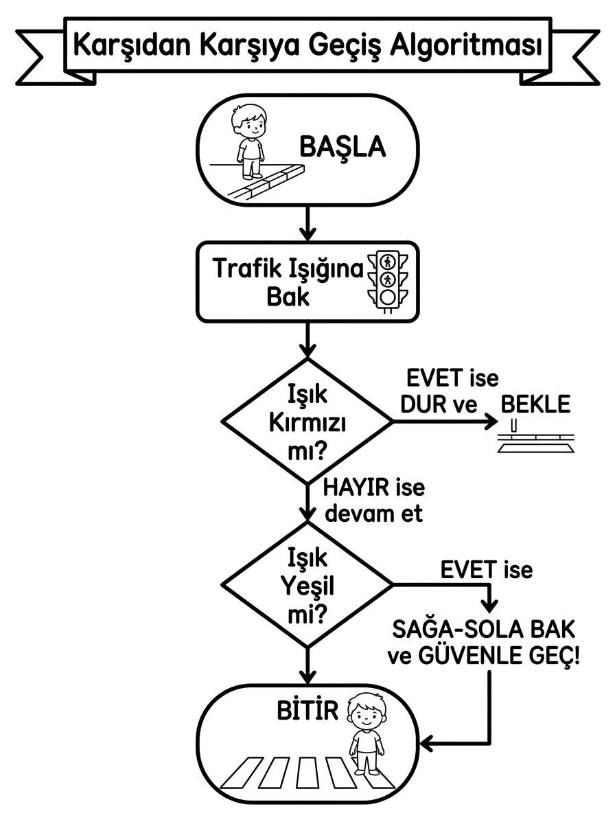 Kış Giysilerimiz - Tek ve Çift Kavramı (Eldiven) - 5 Calisma Karsidan Karsiya Gecis Algoritmasi Semasi (36-48 Ay)