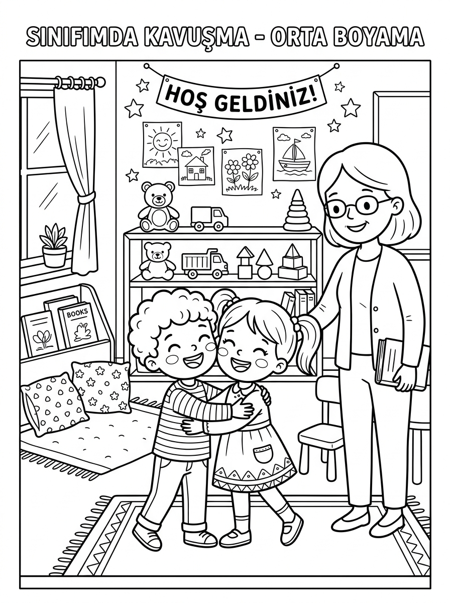 Okulumu Özledim - 2. Dönem Başlangıcı - 2 Boyama Orta (36-48 Ay)