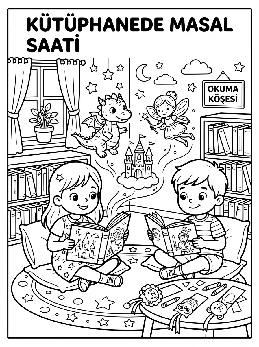 Kutup Hayvanları ve Kutup Ayıları [Kutuphaneler Haftasi Ve Kitap Sevgisi] – 2 Boyama Orta (36-48 Ay)