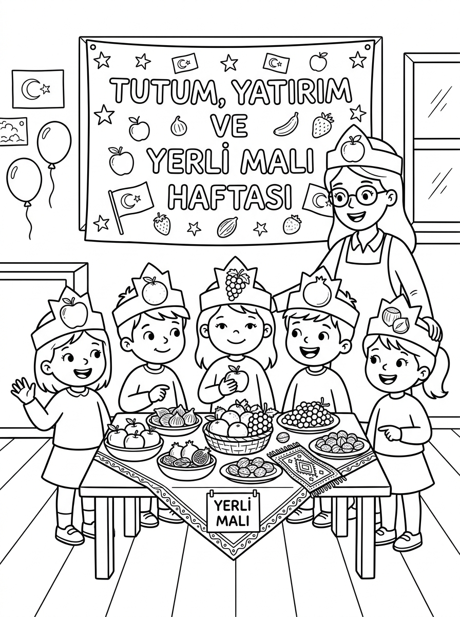 Kumbara Yapımı + İstek ve İhtiyaçları Ayırt Ediyorum - 1 Boyama Ana Tema (36-48 Ay)