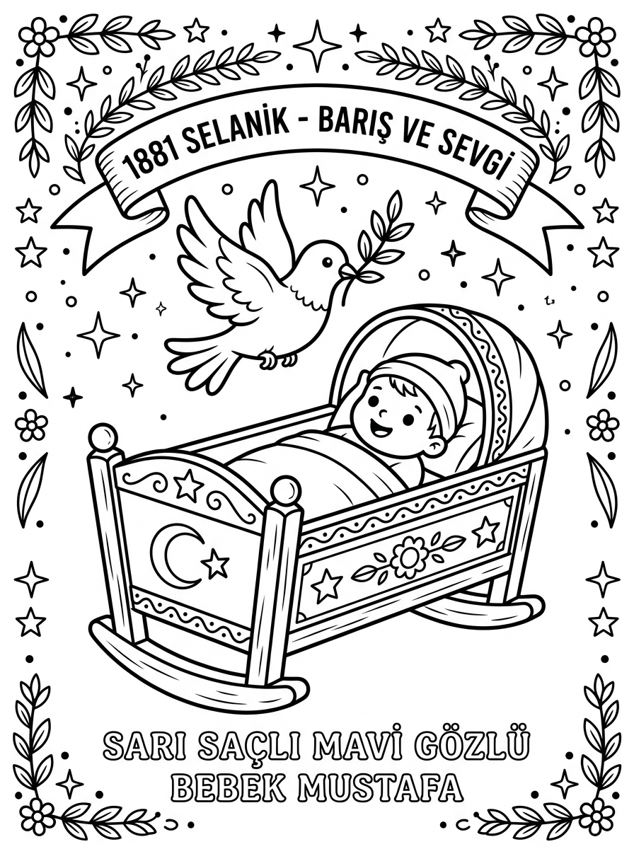 23 Nisan ve Farklı Ülke Çocukları - 2 Boyama Karakter Nesne (36-48 Ay)