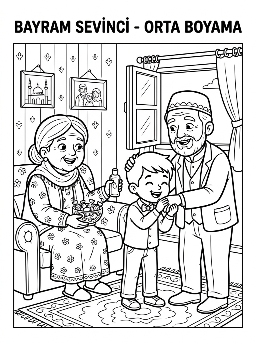 Kurban Bayramı - 2 Boyama Orta (48-60 Ay)